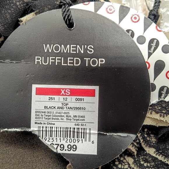 Robert Rodriguez Ruffled Peplum Sleeveless Top - Picture 8 of 8